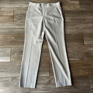 Banana Republic Ryan‎ Straight Leg Gray Classic Preppy Dress Pants Womens Size 2
